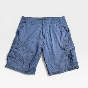 IRON Co. Blue Cargo Shorts Size 38